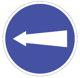 COMPULSORY TURN LEFT