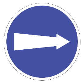 COMPULSORY TURN RIGHT