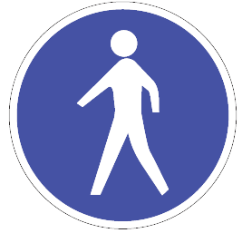 PEDESTRIAN ONLY