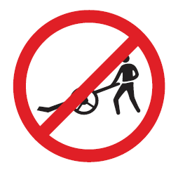 HAND CART PROHIBITED